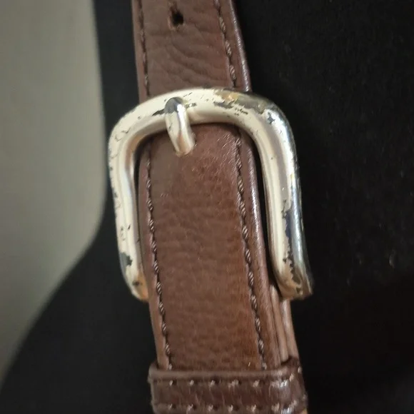 Vintage Fossil Brown Pebbled Leather Morgan Crossbody Purse Gently Loved - Picture 5 of 16